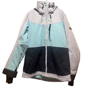 Roxy Women's Ski Snowboard Jacket‎ Light Blue Size S Vented Dryflight pretty